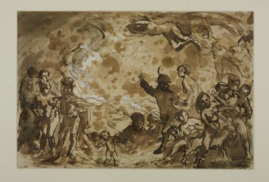 Walpurgis Night (verso: Study of a Man) (1900)