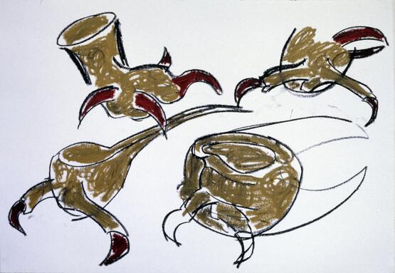 Studies for Claws Pots (1983)