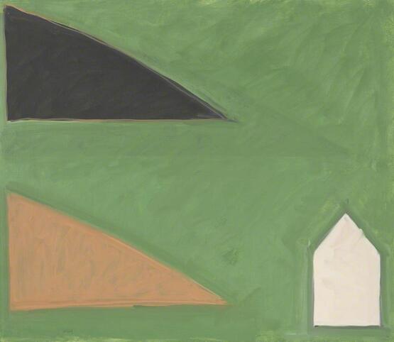 House with Black and Brown Hill (1981)