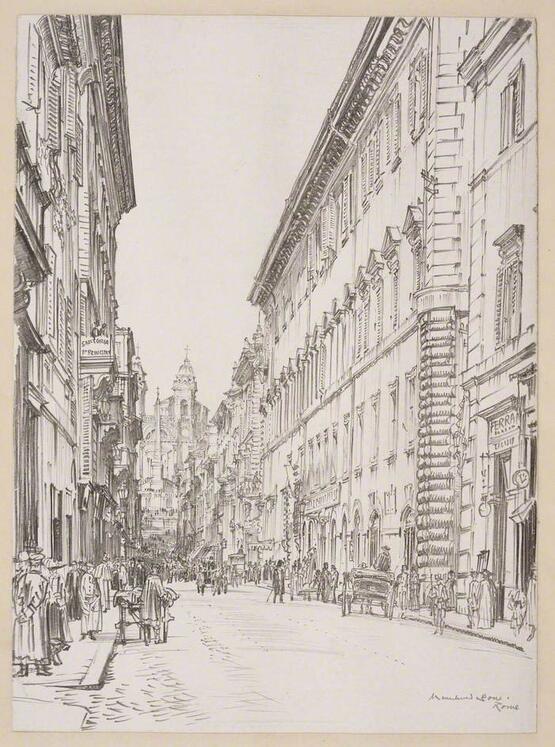Via Condotta, Rome (before 1938)