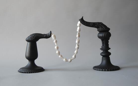 Wunderkammer II 16, Spouts and Large Pearls (2017)