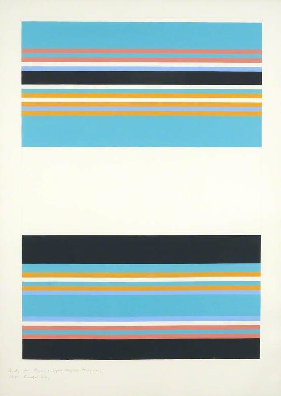Study for Royal Liverpool Hospital Decoration Project (Turquoise) (1981)