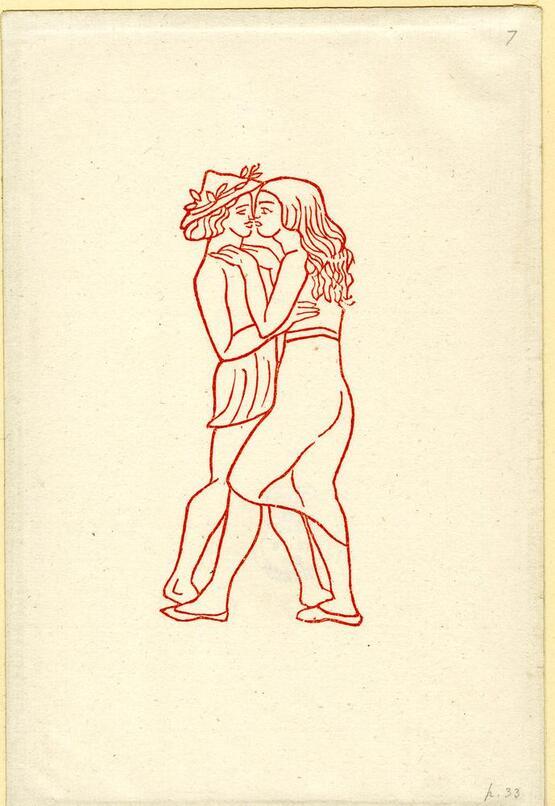 Illustration to ‘Daphnis and Chloë' by Longus (A. Zwemmer, London, 1937), p. 33 (1937)