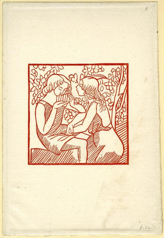 Illustration to ‘Daphnis and Chloë' by Longus (A. Zwemmer, London, 1937), p. 22 (1937)