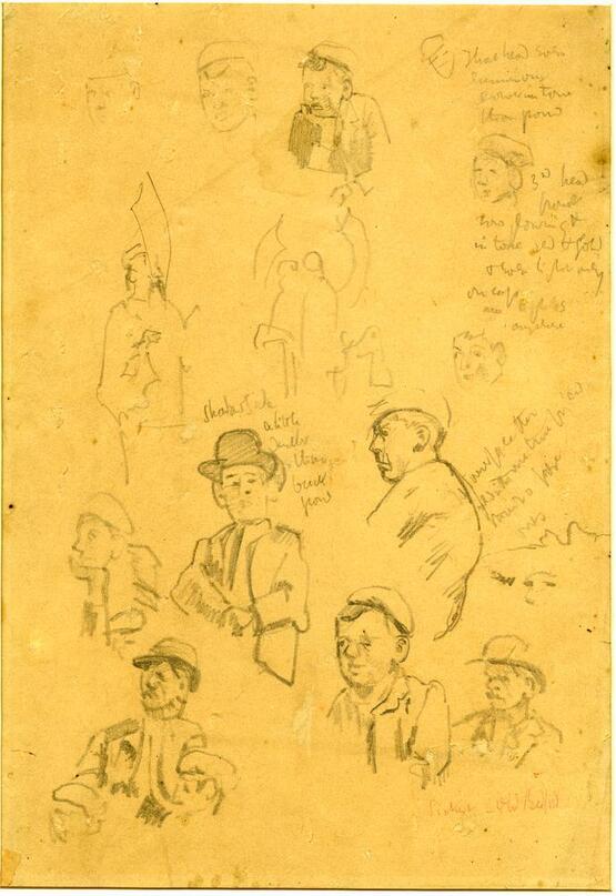 Studies of Patrons of the Old Bedford (circa 1894)