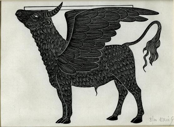 The Bull Calf of Saint Luke (Illustration for The Four Gospels, Golden Cockerel Press) (1931)