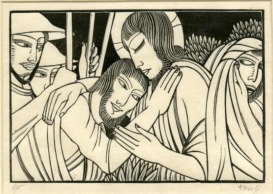The Kiss of Judas (Illustration for Passio Domini Nostri Jesu Christi) (1926)