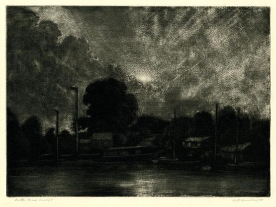 Barton Broad, Moonlight (circa 1929)