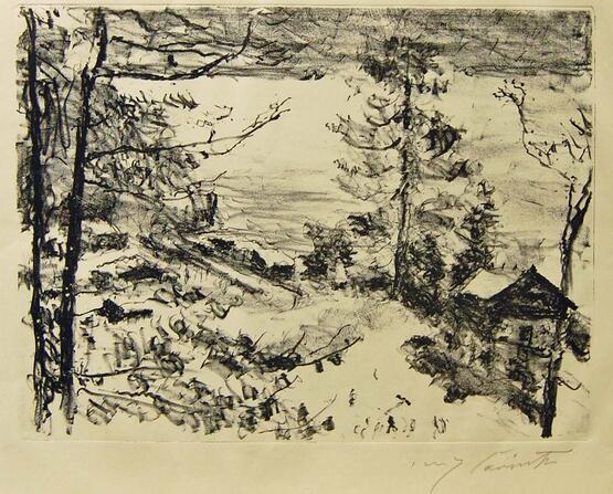 See-Ufer (Lake shore) (Vorfrühling im Gebirge - Early Spring in the Mountains Portfolio) 1. (1922)