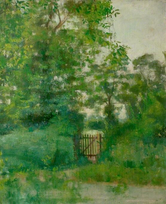 Green Landscape with Gate (circa 1943)