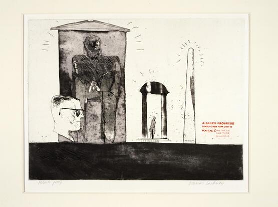 A Rake's Progress - 2. Meeting the Good People (Washington) (A Graphic Tale comprising 16 Etchings) (1961-63)