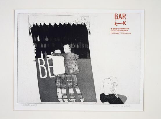 A Rake's Progress - 4. The Drinking Scene (A Graphic Tale comprising 16 Etchings) (1961-63)