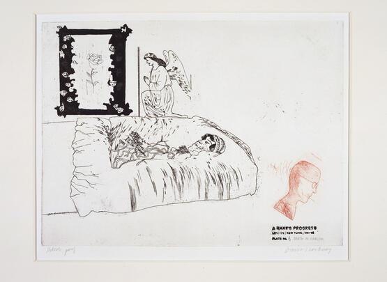A Rake's Progress - 6. Death in Harlem (A Graphic Tale comprising 16 Etchings) (1961-63)