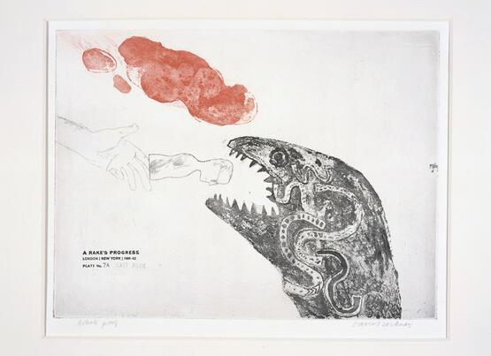 A Rake's Progress - 7a. Cast aside (A Graphic Tale comprising 16 Etchings) (1961-63)