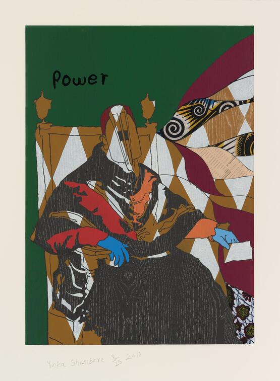Power (one from a set of six relief prints - Unstructured Icons) (2018)