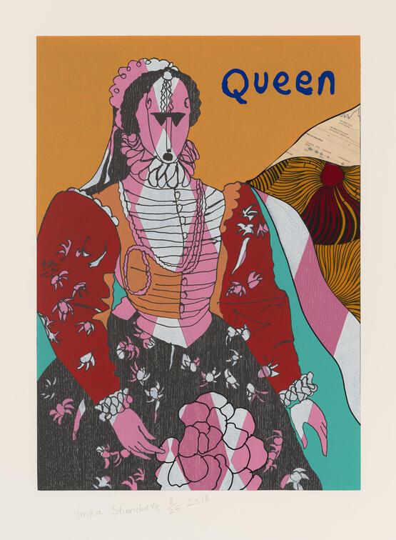 Queen II (one from a set of six relief prints - Unstructured Icons) (2018)