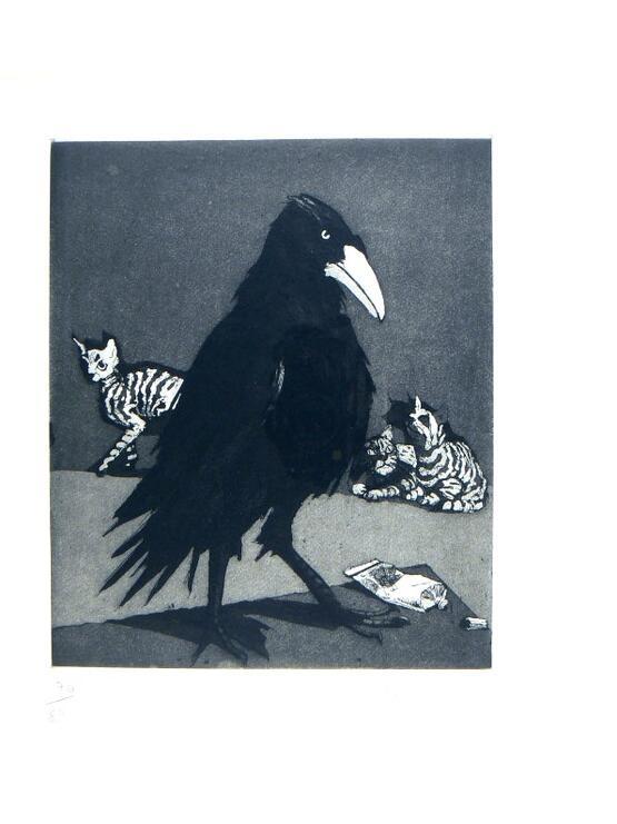 Crow (from Nine London Birds - Byam Shaw School of Art Portfolio) (1994)