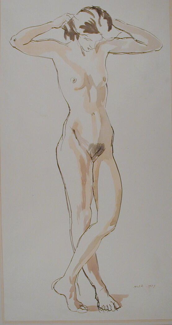Full-length female Nude (1914 or 1937)