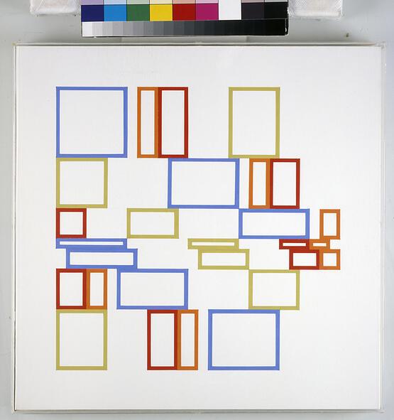 3 Unit (drawing/painting/relief maquette) No. 2 (1977)