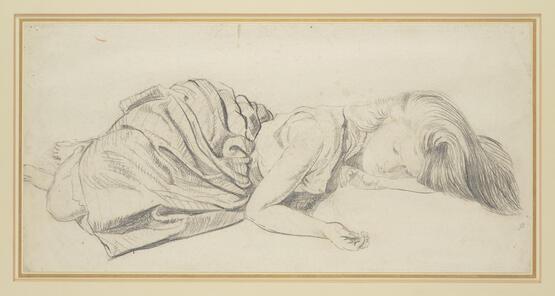 A Girl lying down (from Emily Brontë's Wuthering Heights) (circa 1924)