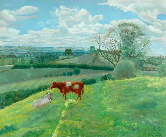 Landscape with Cows (circa 1923)