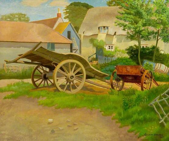 The Farmyard, Garsington, Oxfordshire (1925)