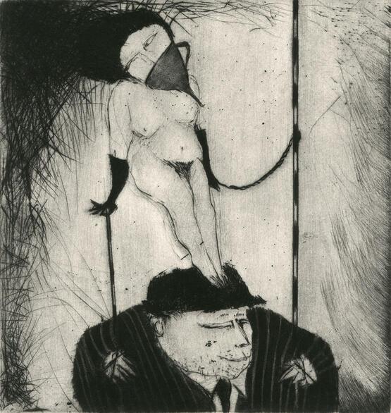 The Three Graces (suite of 10 drypoint etchings) I (1984)
