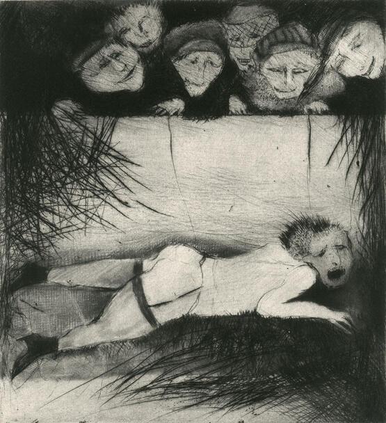 The Three Graces (suite of 10 drypoint etchings) II (1984)