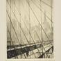 Looking through Brooklyn Bridge, New York (1919-1921)