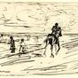 Rider on the sands (circa 1900)