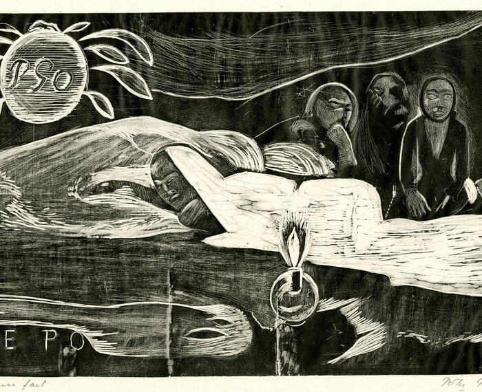 Te Po (Eternal night) (Paul Gauguin 10 Traesnit Series)