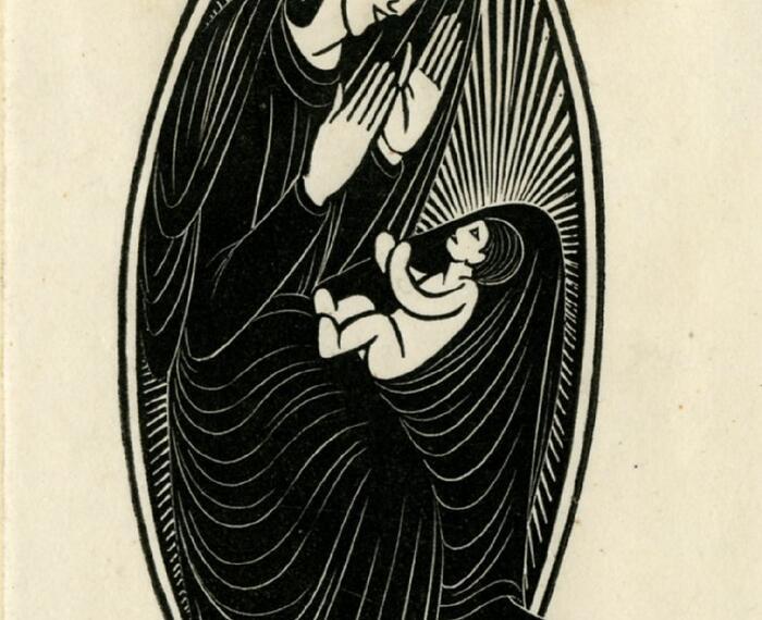 Madonna and Child in Vesica (1918)