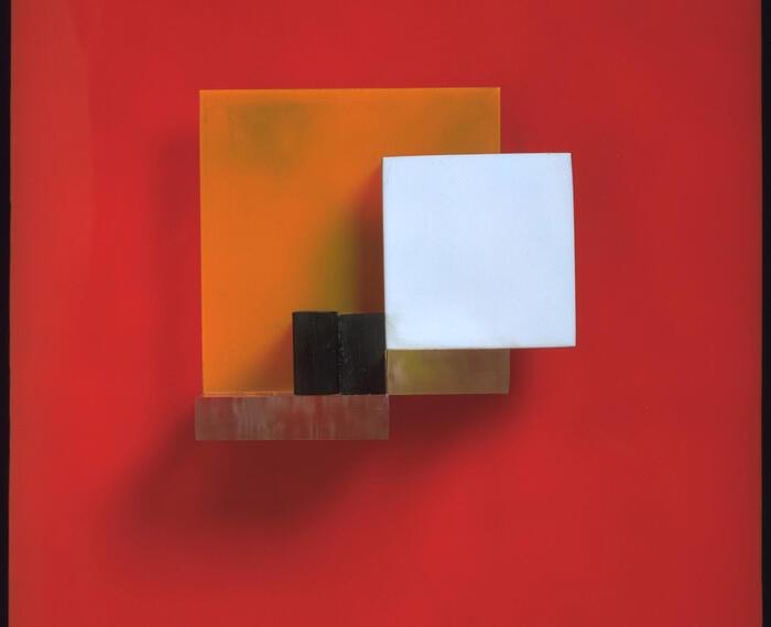 Perspex Group on Red (C) (1967)
